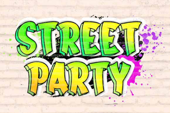 Shine Graffiti Font preview 4
