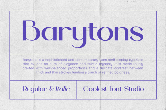 Barytons Font Barytons Font
