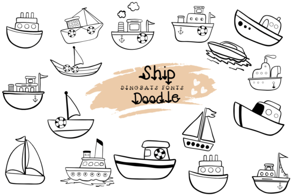 Ship Doodle Font