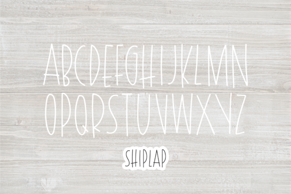 Shiplap Font preview 2