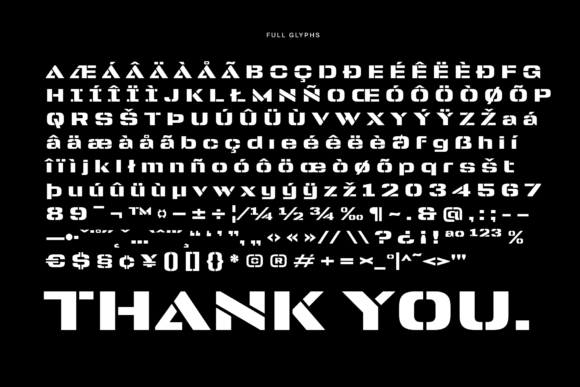 Shock Surgent Font preview 4