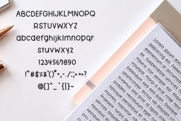 Short Note Font preview 2
