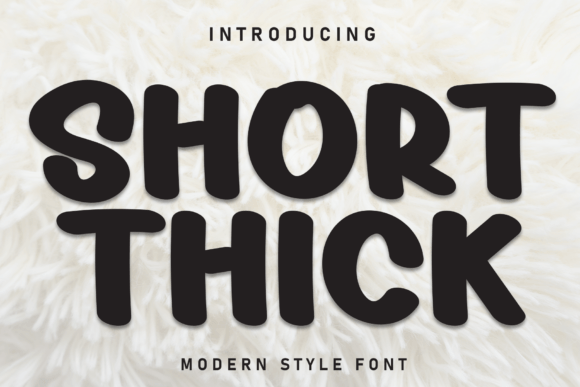 Short Thick Font