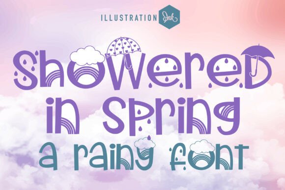 Showered in Spring Font Showered in Spring Font