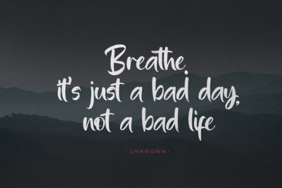 Shutter Breathing Font preview 2