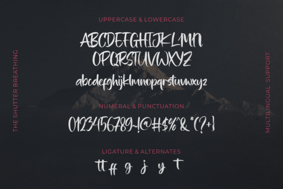 Shutter Breathing Font preview 4