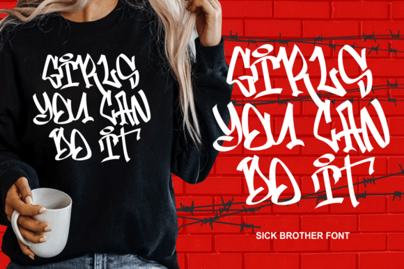 Sick Brother Font preview 3