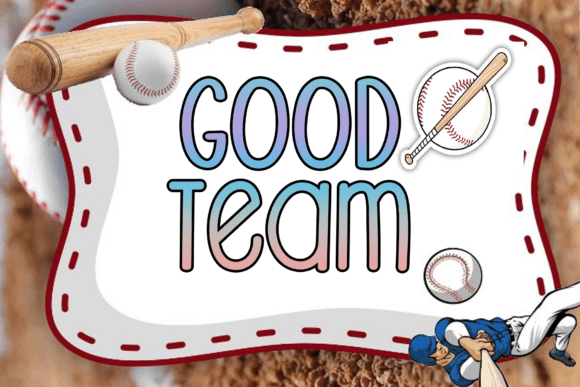 Baseball Font preview 8