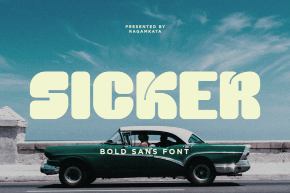 Sicker Font preview 2