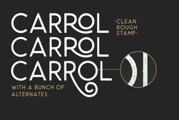 Carrol Wild Font preview 3