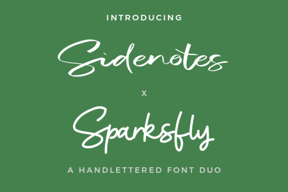 Sidenotes X Sparksfly Duo Font