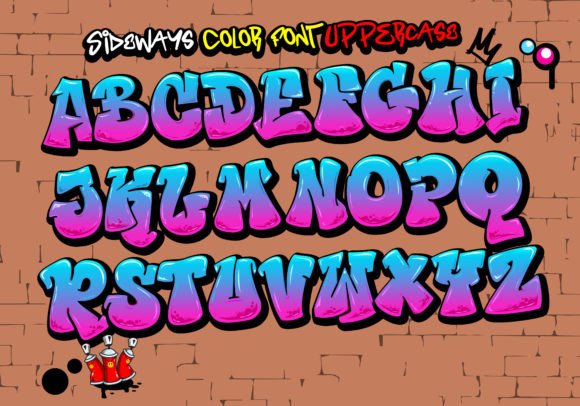 Sideways Font preview 3