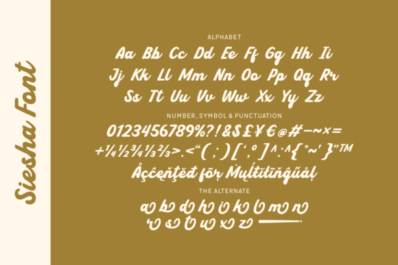Siesha Font preview 4