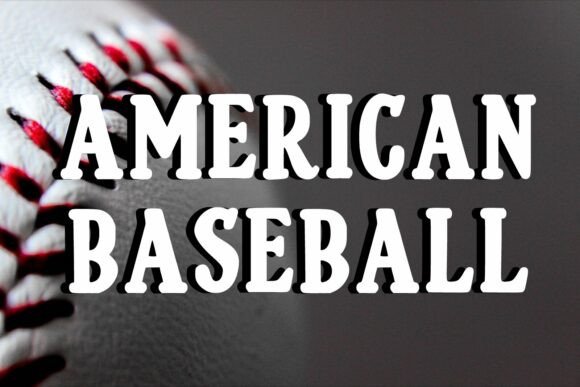 Baseball Active Font preview 3