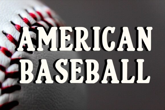 Baseball Active Font preview 4