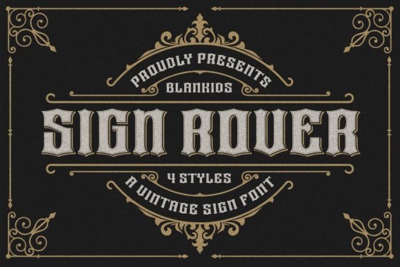 Sign Rover Font Sign Rover Font