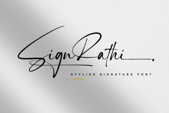 Sign Rathi Font Sign Rathi Font
