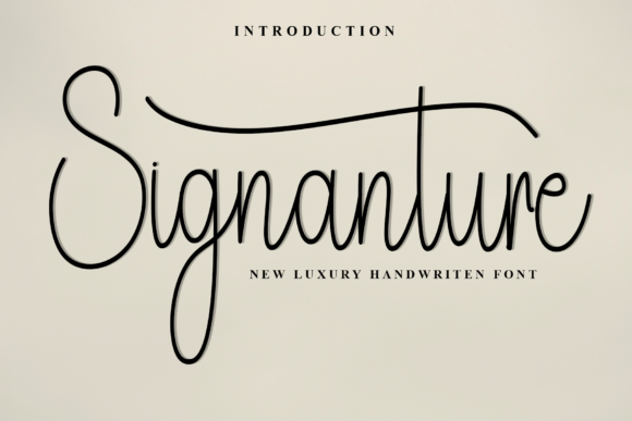 Signanture Font Signanture Font