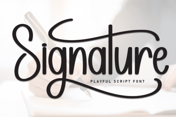 Signature Font preview 2