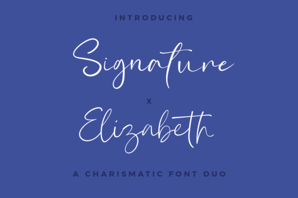 Signature and Elizabeth Font preview 3