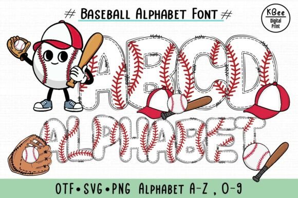 Baseball Alphabet Font