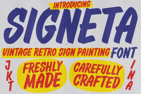 Signeta Font preview 2