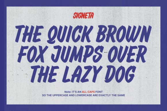 Signeta Font preview 3