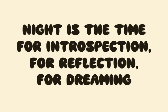 Silent Night Font preview 3
