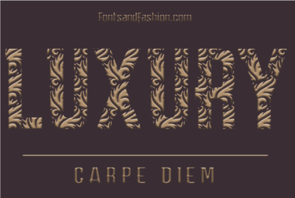 Carpe Diem Luxury Font preview 2