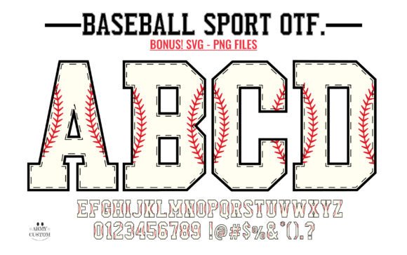 Baseball Army Font