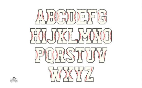 Baseball Army Font preview 3