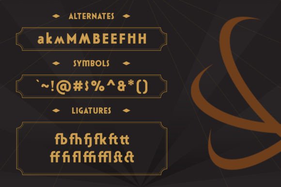 Silvadeco Font preview 3