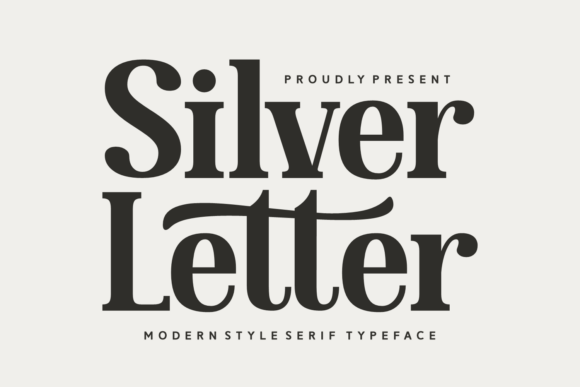 Silver Letter Font