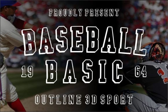 Baseball Basic Font preview 2