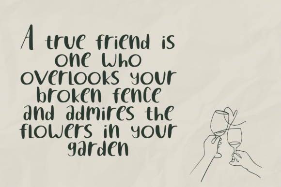 Simp Friends Font preview 2