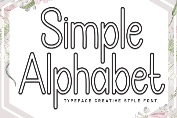 Simple Alphabet Font preview 2