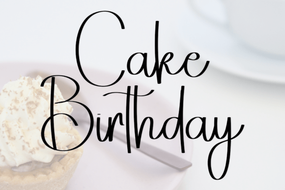 Simple Birthday Font preview 3