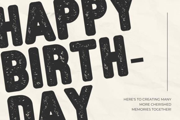Simple Bold Grunge Font preview 2