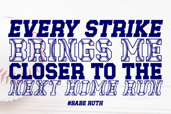 Baseball Club Font preview 2