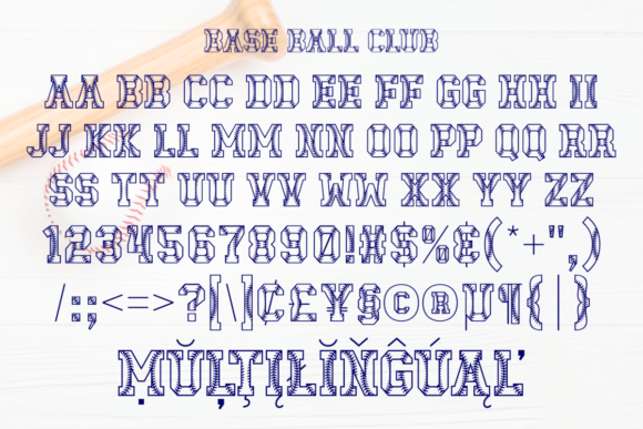 Baseball Club Font preview 4
