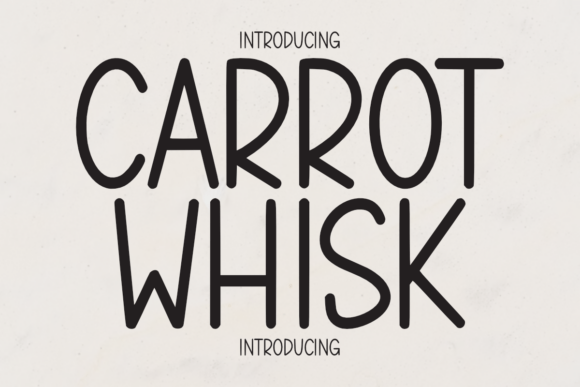 Carrot Whisk Font