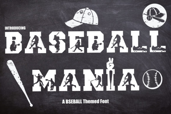 Baseball Mania Font preview 2