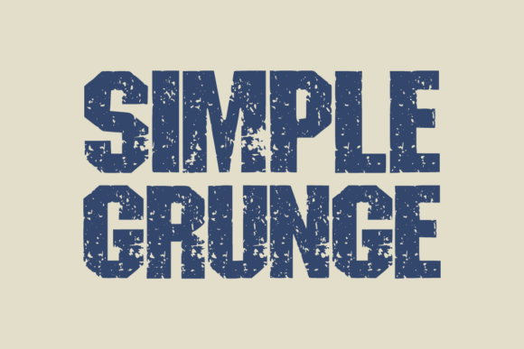 Simple Grunge Font