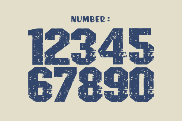 Simple Grunge Font preview 3