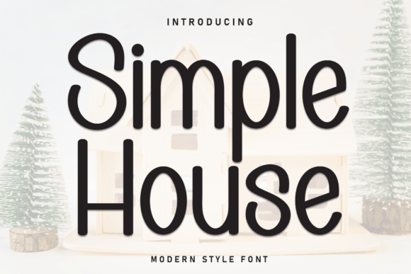 Simple House Font Font Simple House Font Font