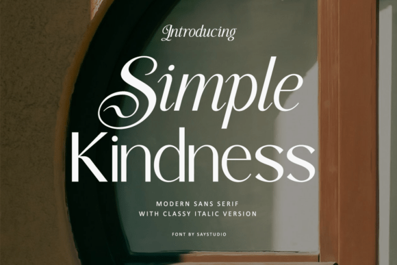 Simple Kindness Font Simple Kindness Font