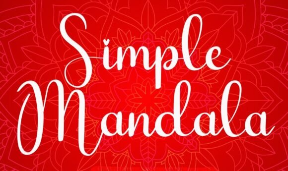 Simple Mandala Font