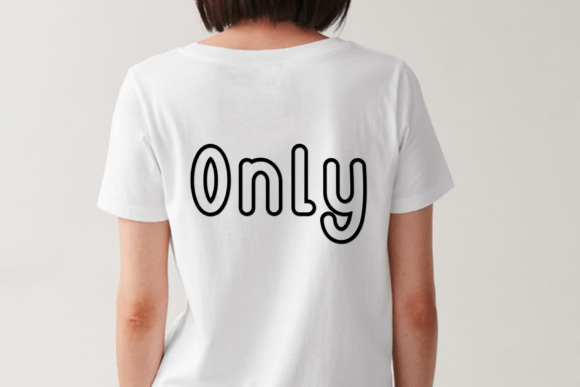 Simple Outline Font preview 2