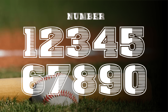 Baseball Style Font preview 4