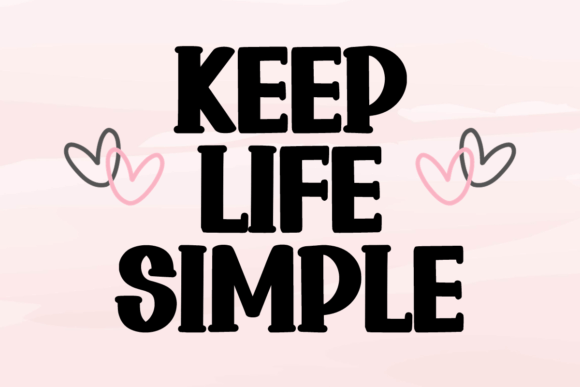 Simple People Font preview 2